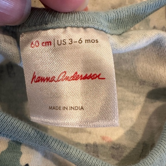 Hanna Andersson White Sheep & Black Sheep Tank Onesie Size 3-6 Months - Picture 6 of 9